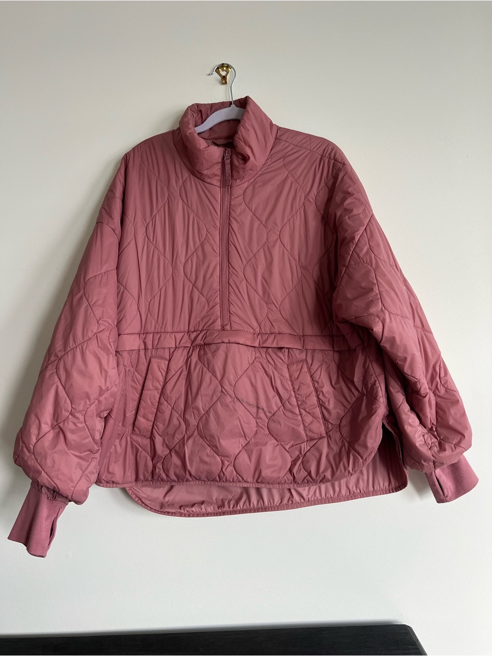 Old Navy Quilted Mauve Pullover Jacket - Women's Coat